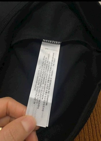 Massimo Dutti Massum dutti Siyah Kısa Kollu Kadın Tişört