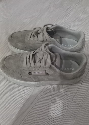 Gri Kadın Spor Ayakkabı Düz Taban - Görsel 2