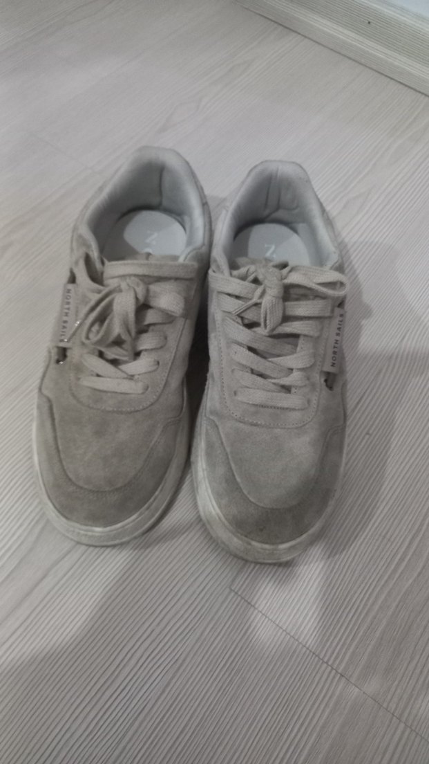 Gri Kadın Spor Ayakkabı Düz Taban - Görsel 3