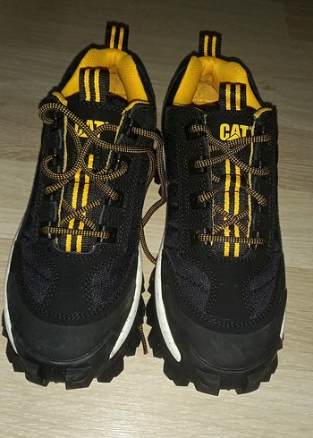 Sarı Detaylı Siyah Erkek cat  Ayakkabı - Görsel 2