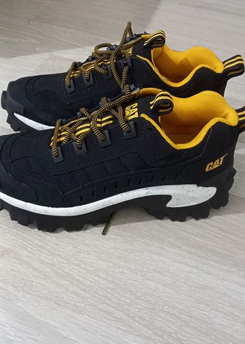 Sarı Detaylı Siyah Erkek cat  Ayakkabı - Görsel 3