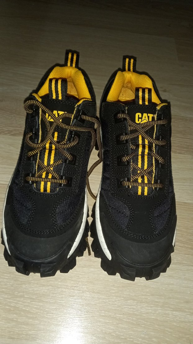 Sarı Detaylı Siyah Erkek cat  Ayakkabı - Görsel 2