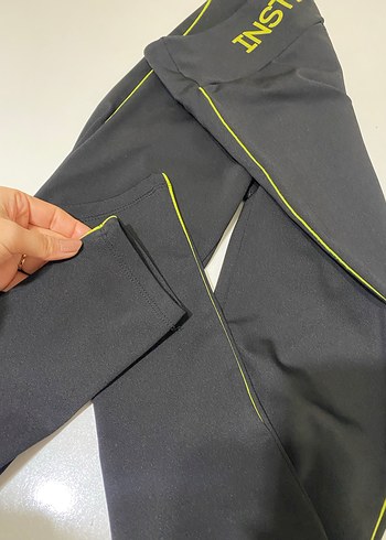 Siyah kız çocuk Spor Tayt - Görsel 7