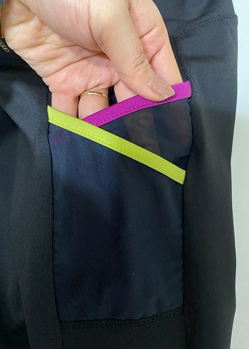 ÇocukSiyah Spor Tayt Velcro Detaylı - Görsel 5