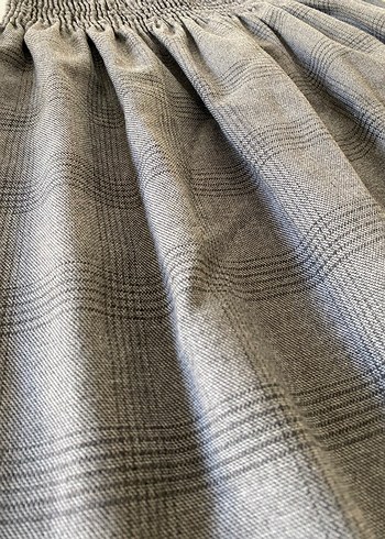 Gri Midi Pilili Etek - Görsel 5