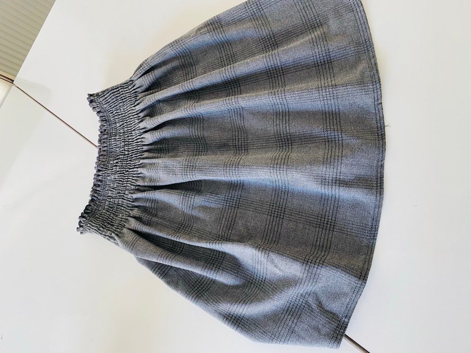 Gri Midi Pilili Etek - Görsel 2