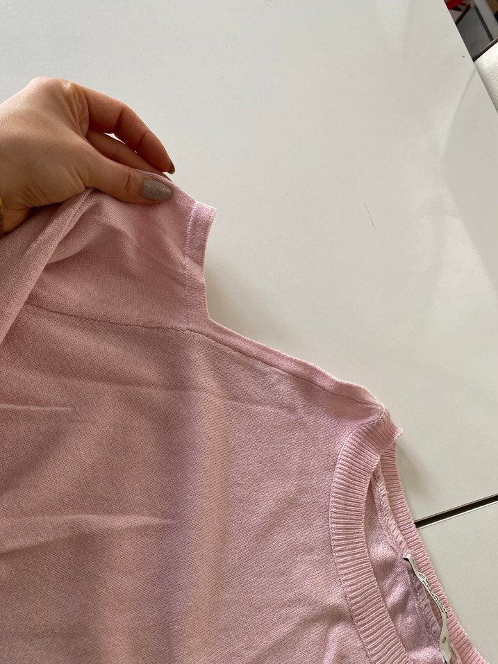 Kadın Pembe Basic Sweatshirt - Görsel 3