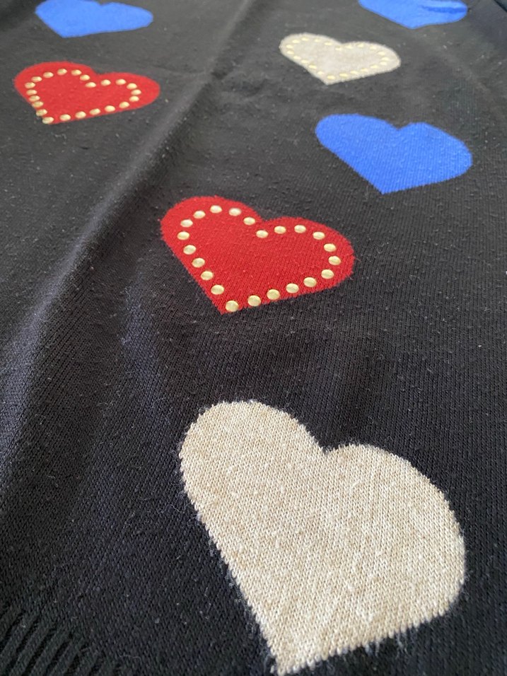 Nakışlı Çok Renkli Örgü Kadın Kazak - Görsel 3