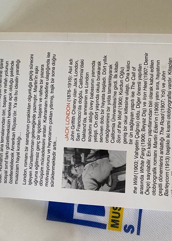 Jack London Martin Eden Kitap Dergisi - Görsel 4