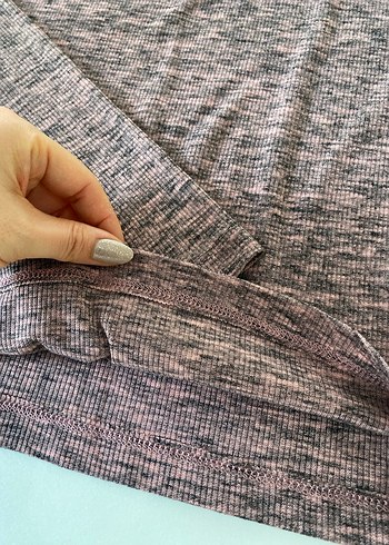 Bordo V Yakalı Kadın Triko Kazak - Görsel 5