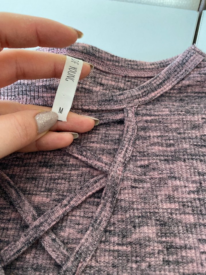 Bordo V Yakalı Kadın Triko Kazak - Görsel 4