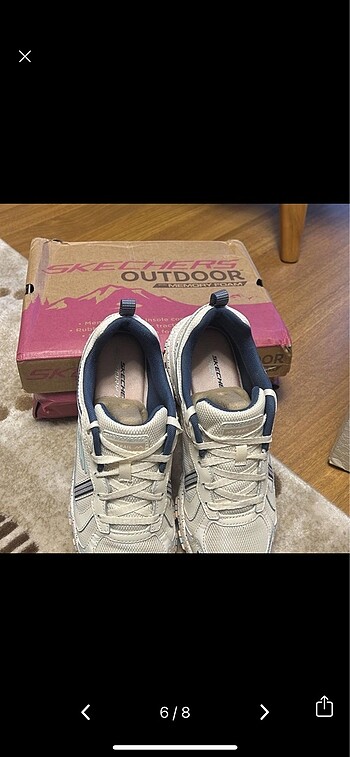 39 Beden beyaz Renk Orijinal Skechers kadın spor ayakkabı