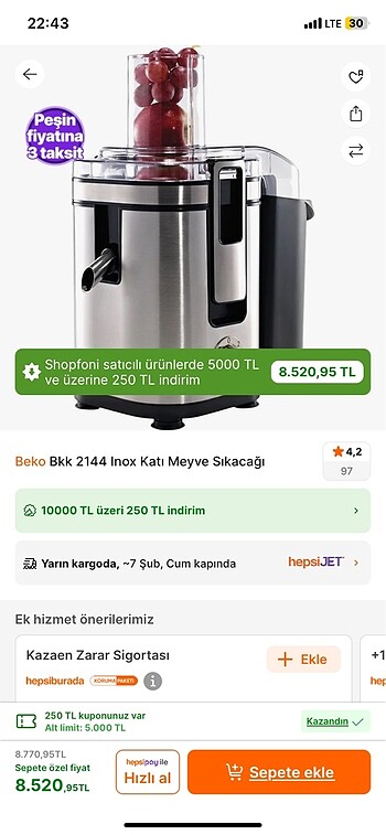Beko kati meyve sikacagi