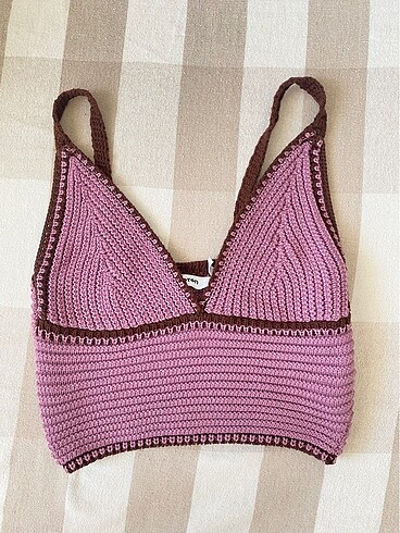 xs Beden örgü crop