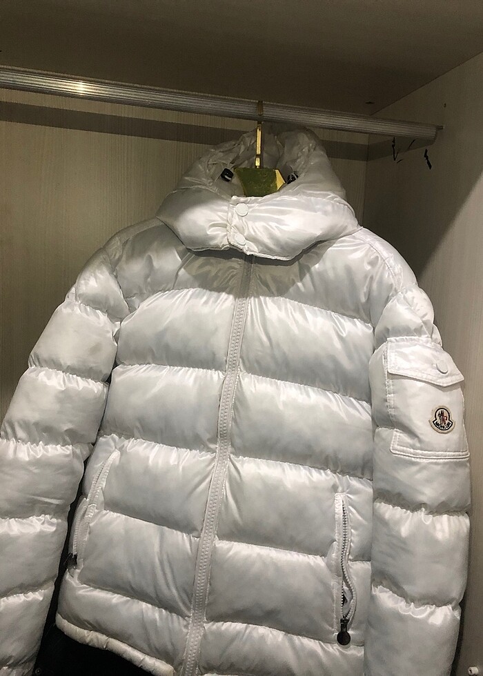 Moncler beyaz mont - Görsel 2
