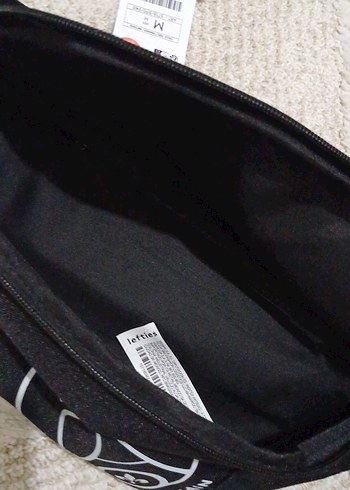 Fermuarlı Siyah bel çantası - Görsel 4