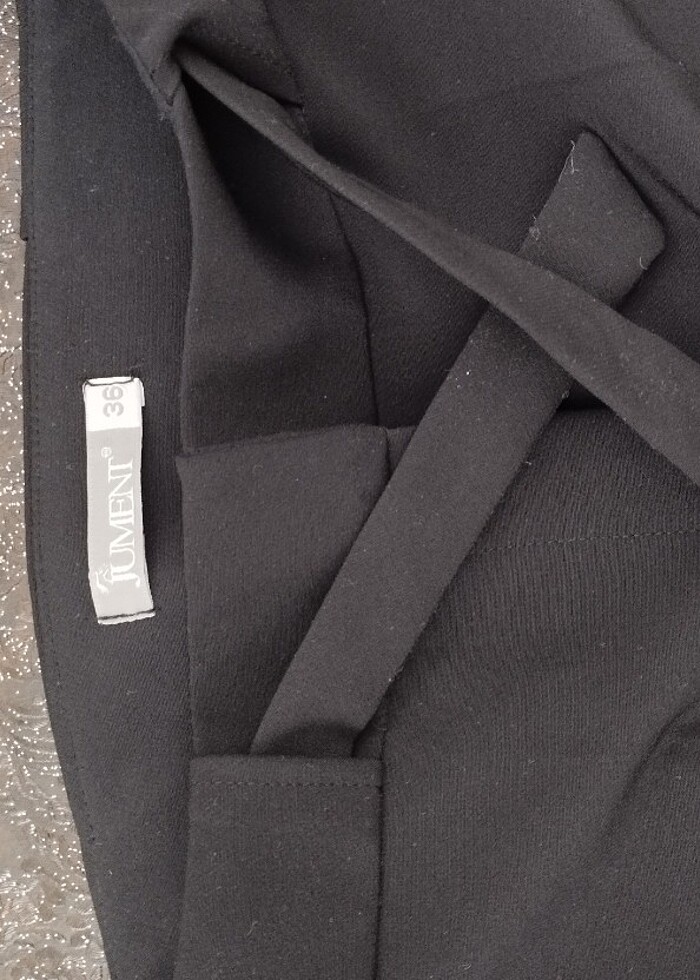 Siyah kumaş pantolon - Görsel 2