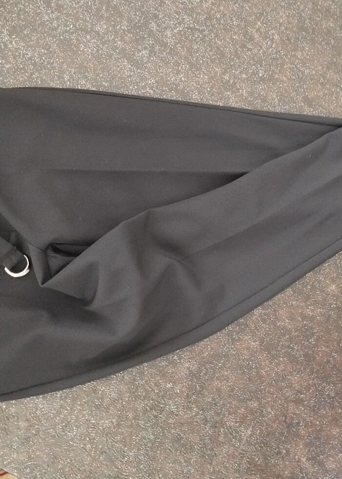 Siyah kumaş pantolon - Görsel 4