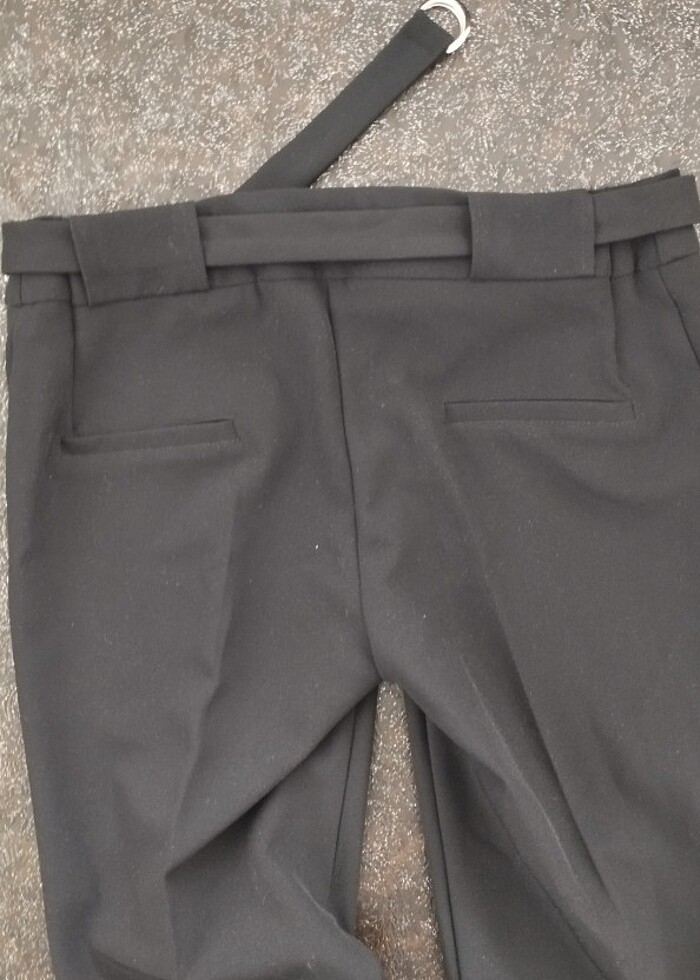 Siyah kumaş pantolon - Görsel 5