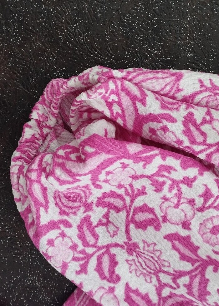 Pembe balon kol bluz - Görsel 3