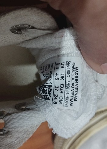 Beyaz Converse Kadın Spor Ayakkabı - Görsel 5