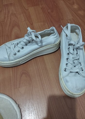 Beyaz Converse Kadın Spor Ayakkabı - Görsel 2