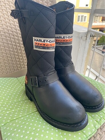 37,5 Beden siyah Renk Harley davidson bot
