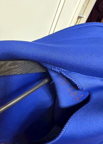 Mavi Fermuarlı Kadın hırka-ceket - Görsel 4