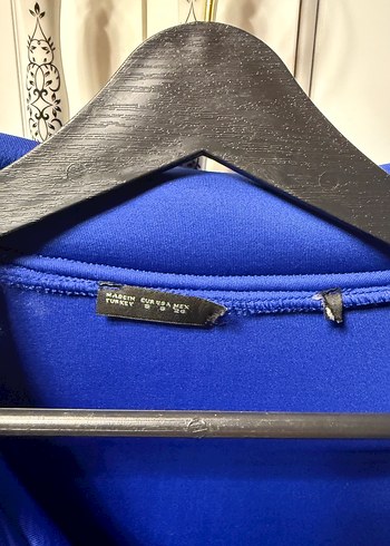 Mavi Fermuarlı Kadın hırka-ceket - Görsel 3