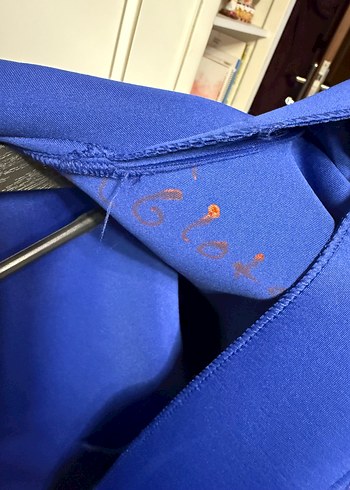 Mavi Fermuarlı Kadın hırka-ceket - Görsel 5