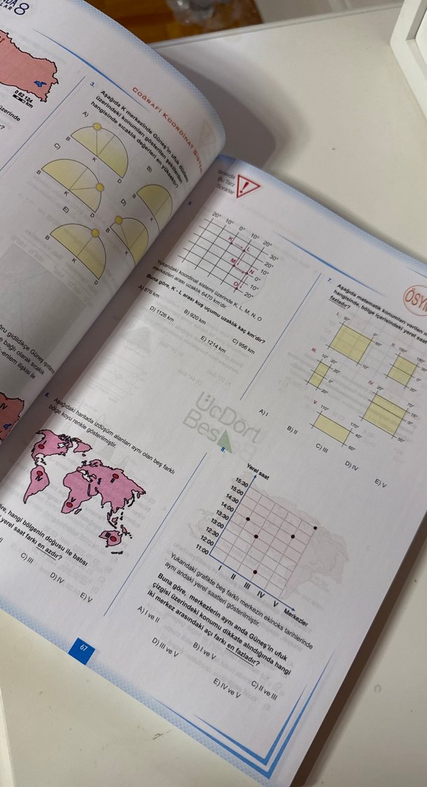 TYT Coğrafya Soru Bankası ÜçDörtBeş - Görsel 3