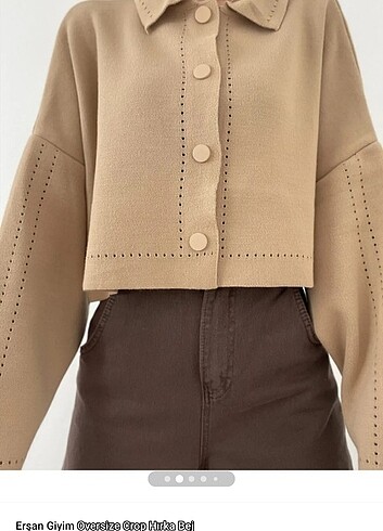 m Beden MARKASIZ OVERSİZE CROP HIRKA