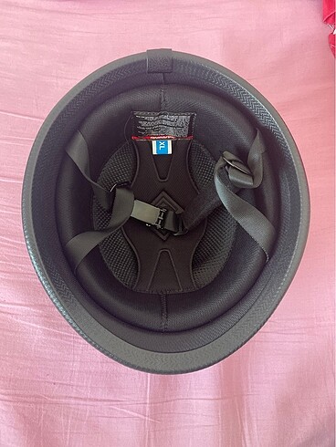 Motorbisiklet siyah parlak kask - Görsel 6