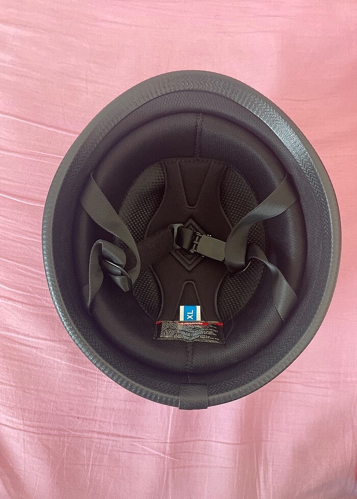 Motorbisiklet siyah parlak kask - Görsel 5