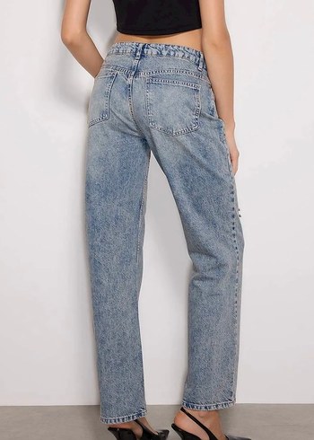 YENİ SEZON YÜKSEK BEL JEAN PANTOLON - Görsel 2