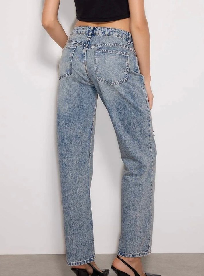 YENİ SEZON YÜKSEK BEL JEAN PANTOLON - Görsel 2