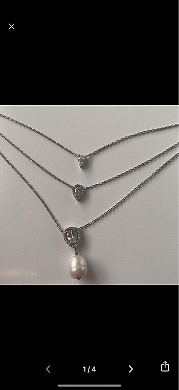 Gümüş kolye - Görsel 3