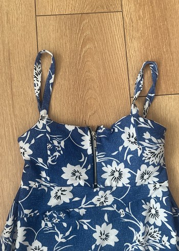 Vintage Love Vintage Bohem Çiçek Desenli Uzun Askılı Elbise
