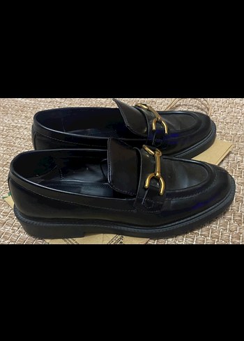 Siyah Klasik Kadın Tokalı Loafer - Görsel 4