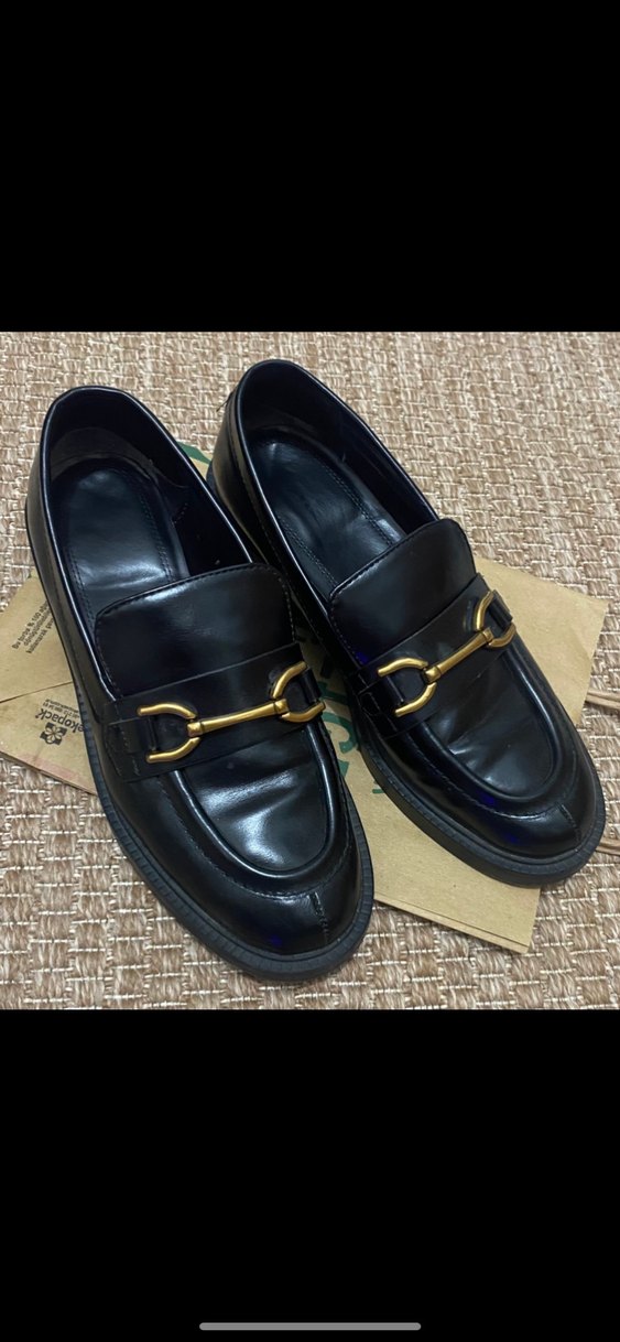 Siyah Klasik Kadın Tokalı Loafer - Görsel 2