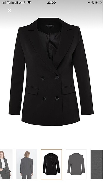s Beden siyah Renk Trendyolmilla blazer ceket