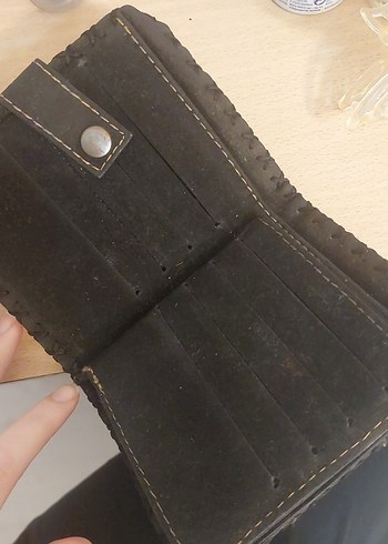 Beden bordo Nakışlı Deri Kadın Cüzdan