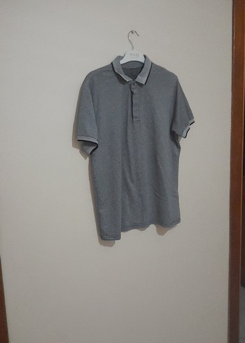 Gri Kısa Kollu Erkek Polo Tişört - Görsel 3