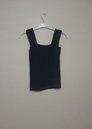 Siyah Kolsuz Kadın Midi Atlet - Görsel 3