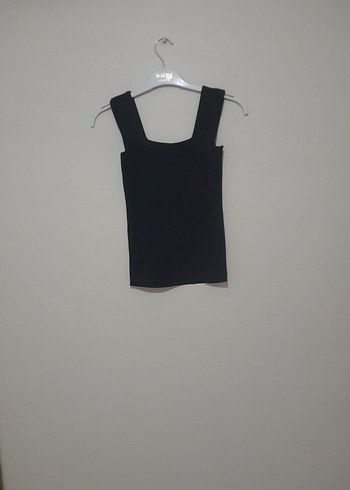 Siyah Kolsuz Kadın Midi Atlet - Görsel 2