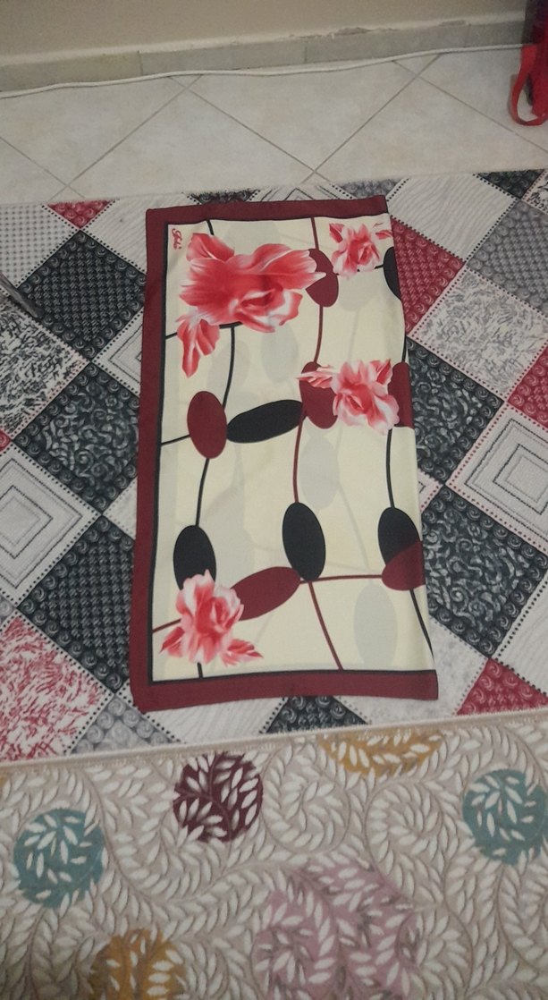 Kadın Çok Renkli Desenli Şal - Görsel 3