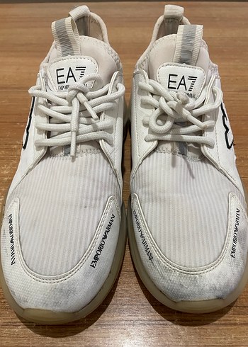 EA7 Beyaz Erkek Spor Ayakkabı 42 numara normal ayakkabı - Görsel 2