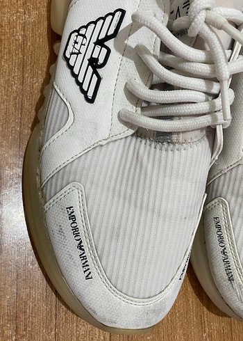 EA7 Beyaz Erkek Spor Ayakkabı 42 numara normal ayakkabı - Görsel 10