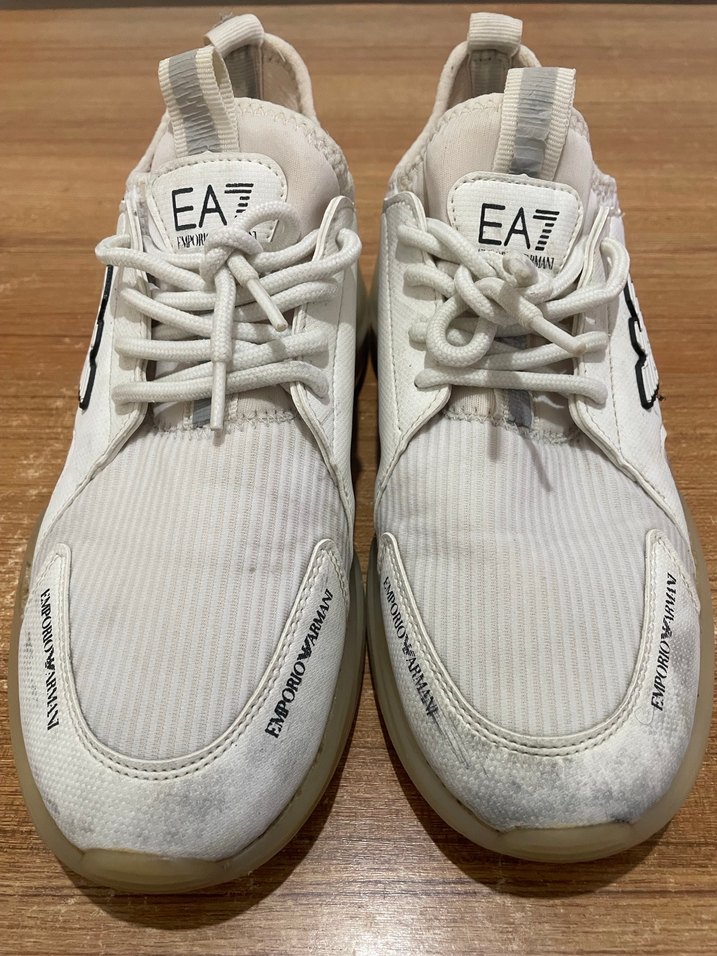 EA7 Beyaz Erkek Spor Ayakkabı 42 numara normal ayakkabı - Görsel 2