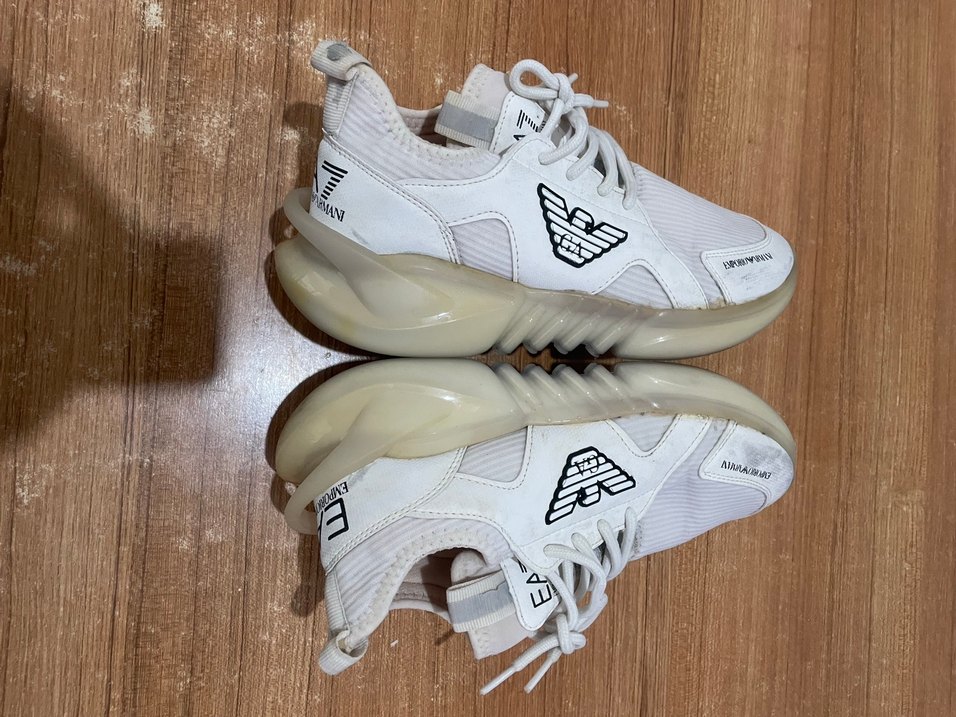 EA7 Beyaz Erkek Spor Ayakkabı 42 numara normal ayakkabı - Görsel 4